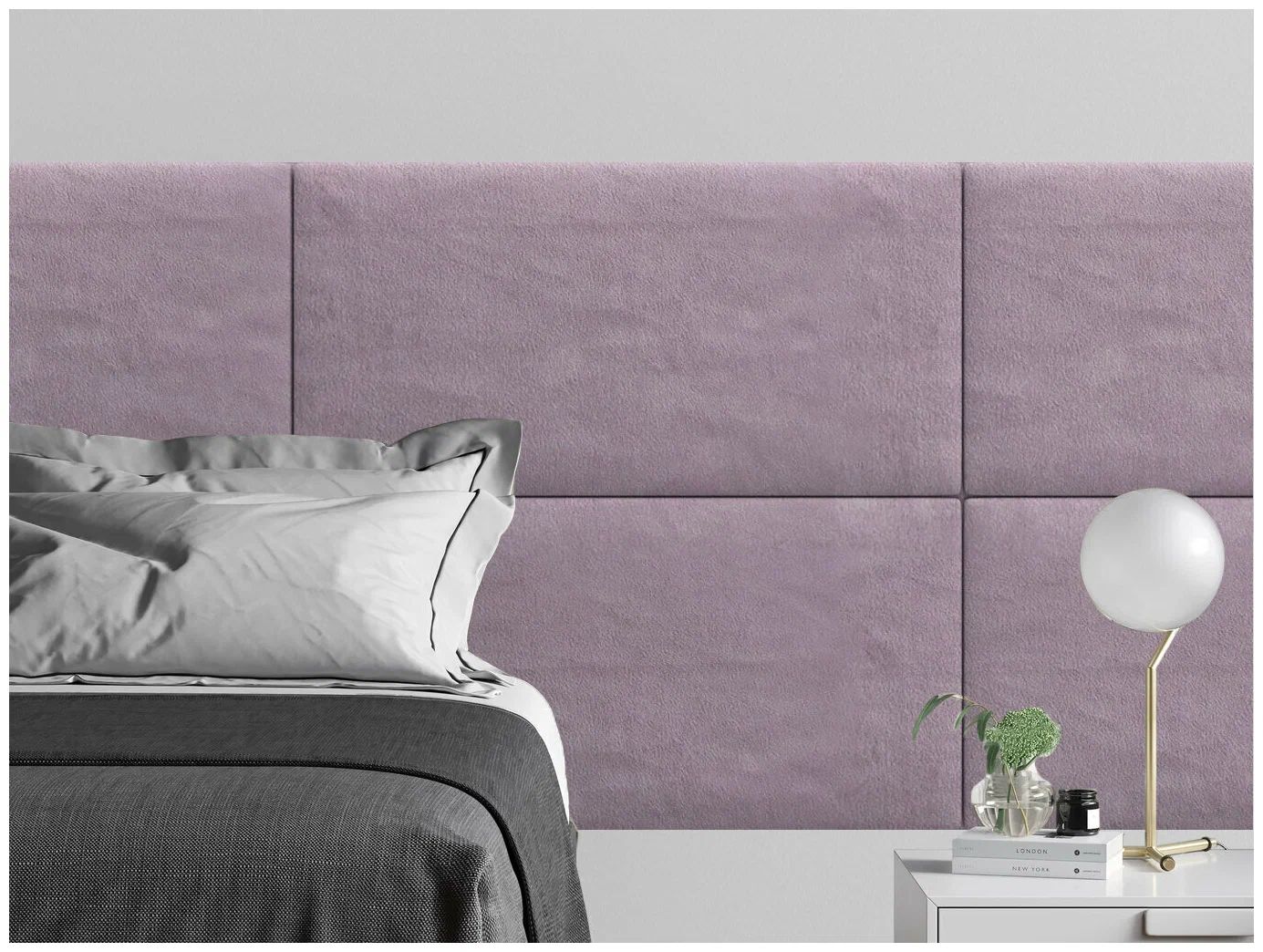 

Панель кровати Velour Pink 50х100 см 1 шт., Розовый