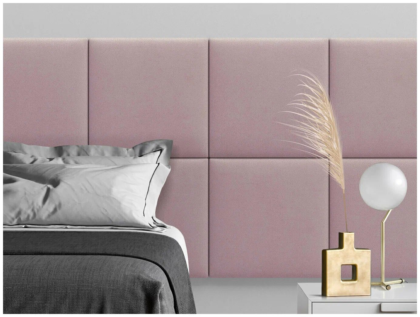 

Панель кровати Velour Pink 50х50 см 2 шт., Розовый