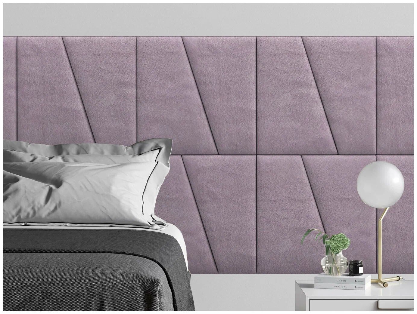 

Панель кровати Velour Pink 50х50DL см 2 шт., Розовый