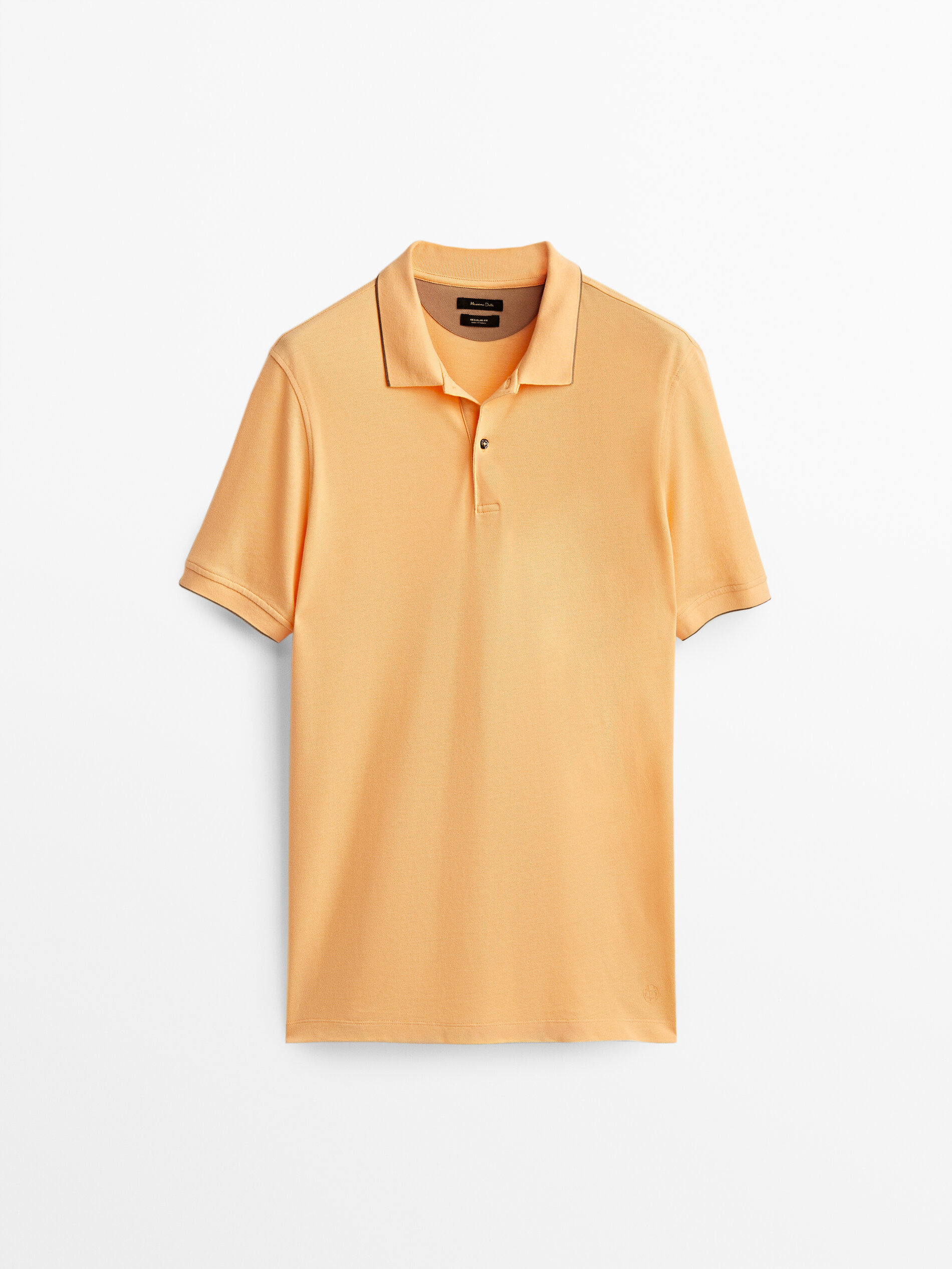 

Футболка мужская Massimo Dutti 00752290643 оранжевая M, 00752290643
