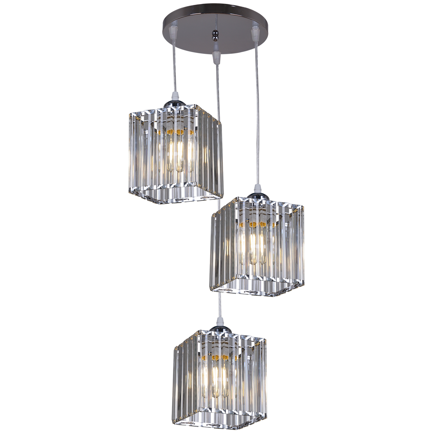 Люстра Lamplandia L1480 BERGEN GREY LED 3 12Вт 3 10Вт