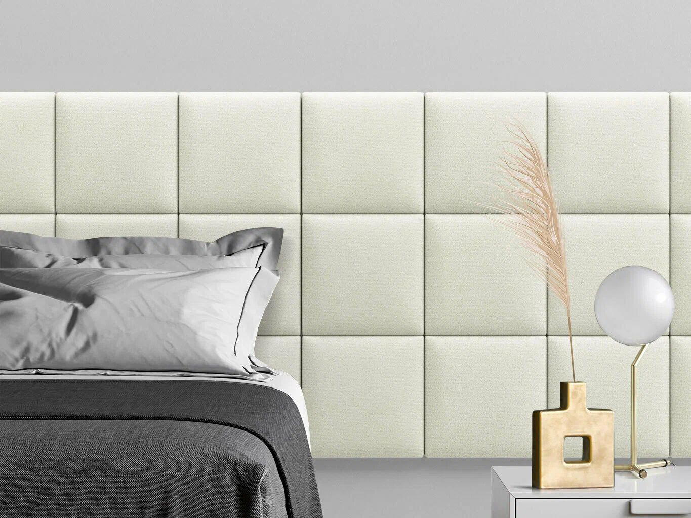 

Панель кровати Velour Vanilla 30х30 см 1 шт., Бежевый