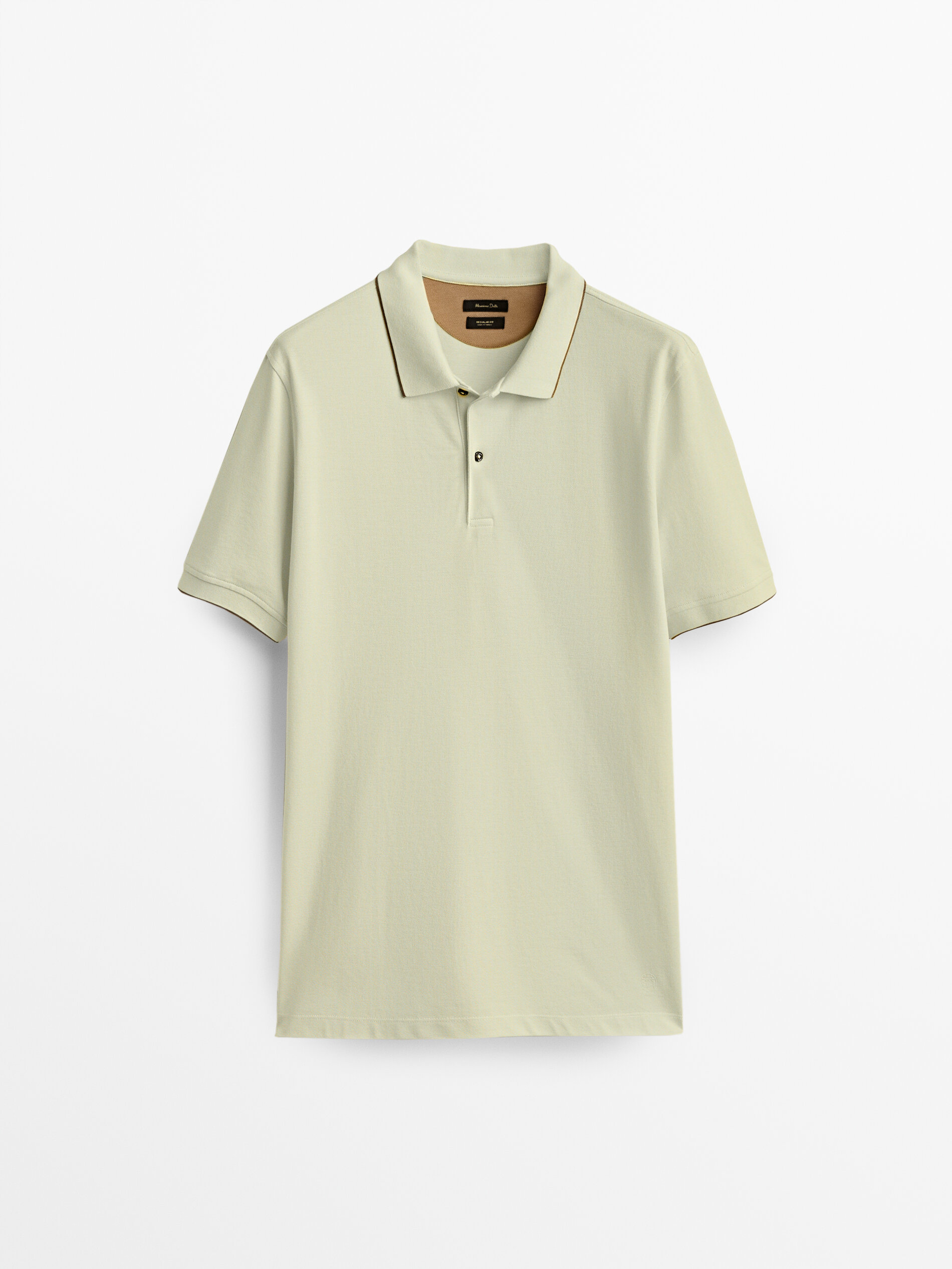 

Футболка мужская Massimo Dutti 00752290526 зеленая S, 00752290526