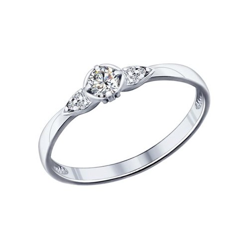 

Кольцо из серебра с фианитом р.16 SOKOLOV 89010027, 89010027