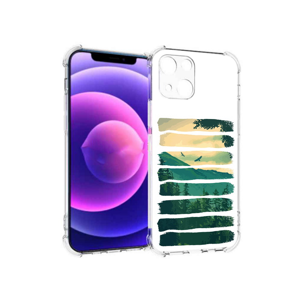 

Чехол MyPads Tocco для Apple iPhone 13 mini Лесная чаща (PT162959.608.107), Прозрачный, Tocco