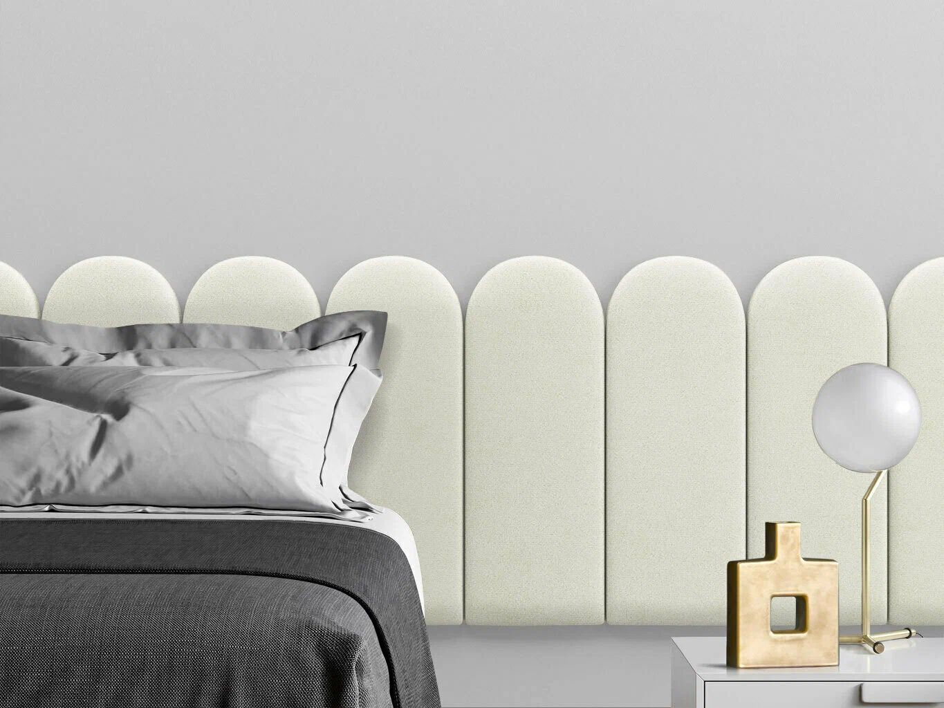 

Панель кровати Velour Vanilla 30х60R см 2 шт., Бежевый