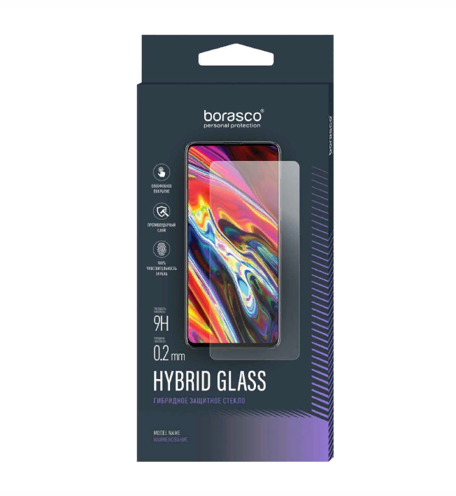 

Защитное стекло BoraSCO Hybrid Glass для ITEL Vision 3 глянец