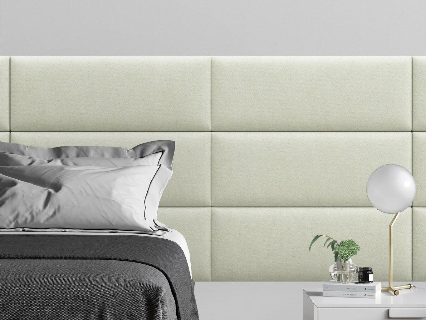 

Панель кровати Velour Vanilla 30х80 см 4 шт., Бежевый