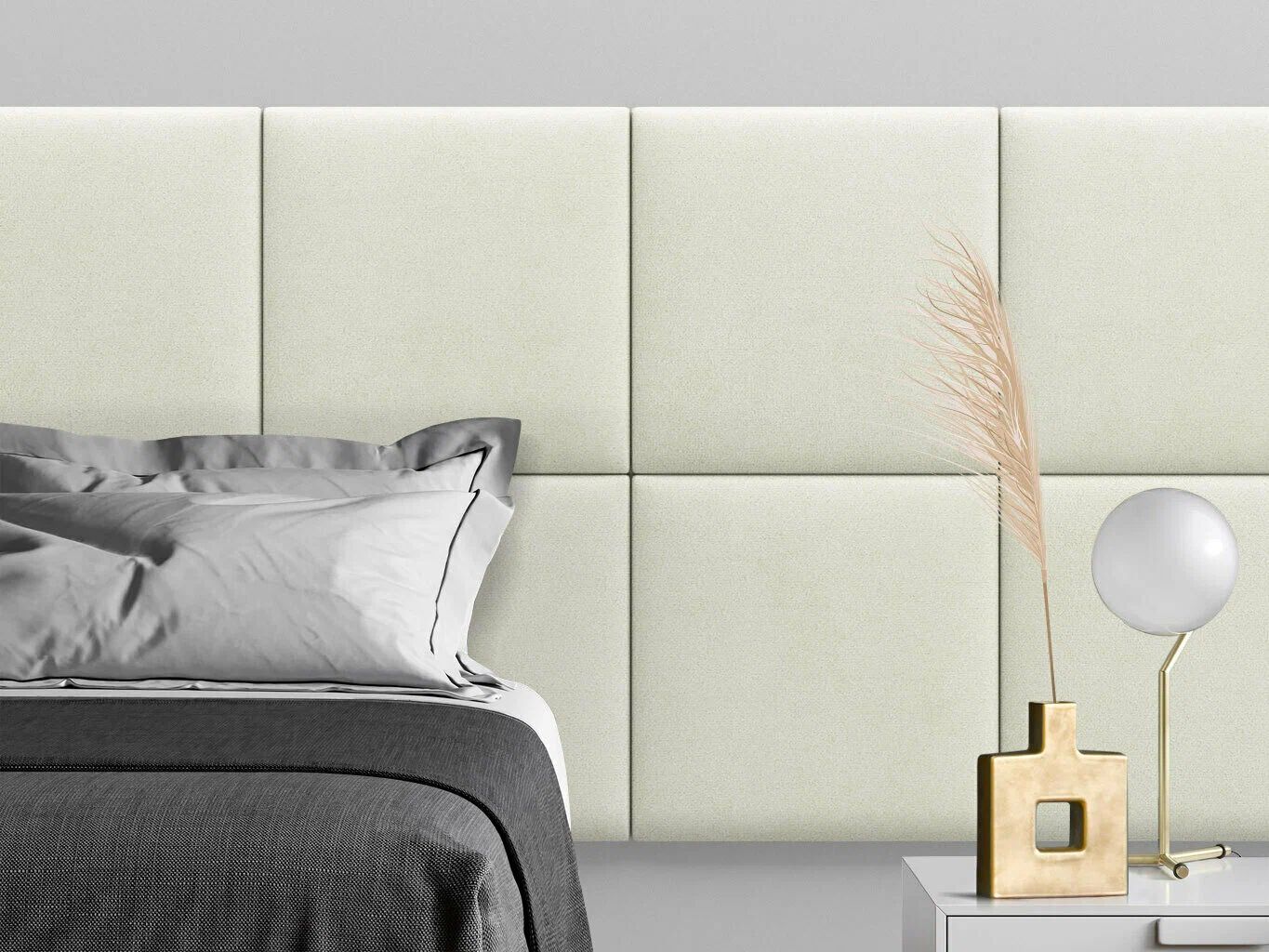 

Панель кровати Velour Vanilla 50х50 см 1 шт., Бежевый