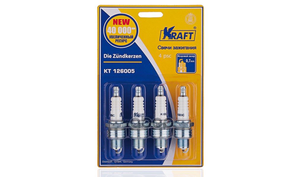 

Свечи Зажигания Kraft Газ-402 (Цена За 4 Шт.) Kraft арт. KT126005
