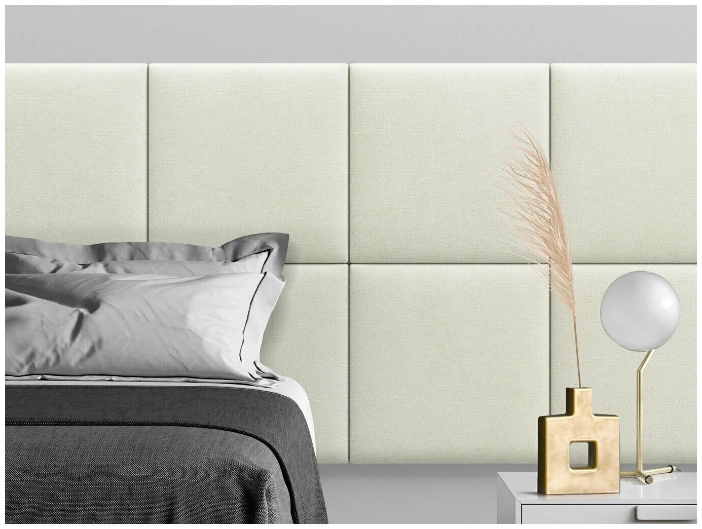 

Панель кровати Velour Vanilla 50х50 см 2 шт., Бежевый