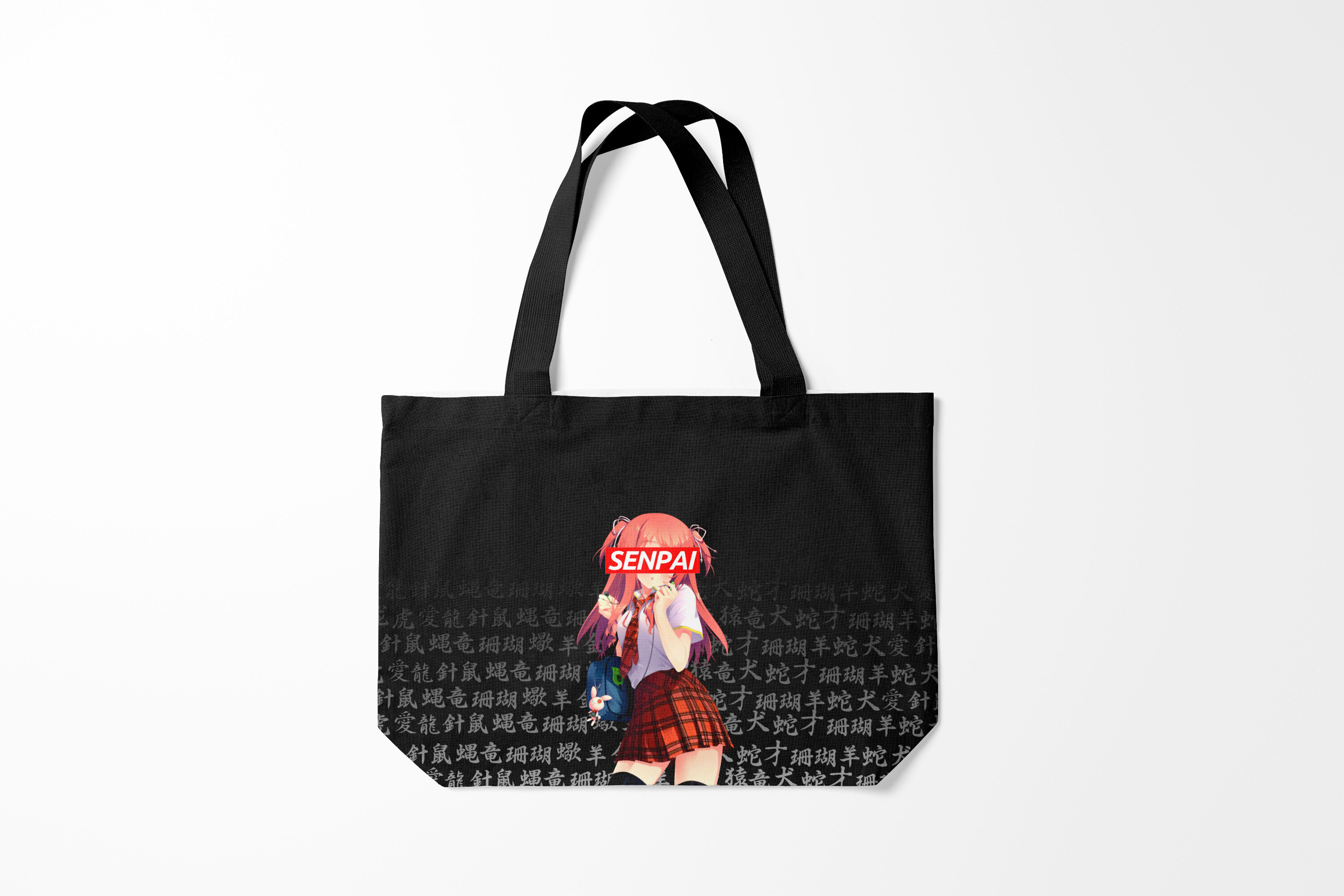

Сумка шoппер унисекс Burnettie Senpai ANIME, черный, Senpai ANIME