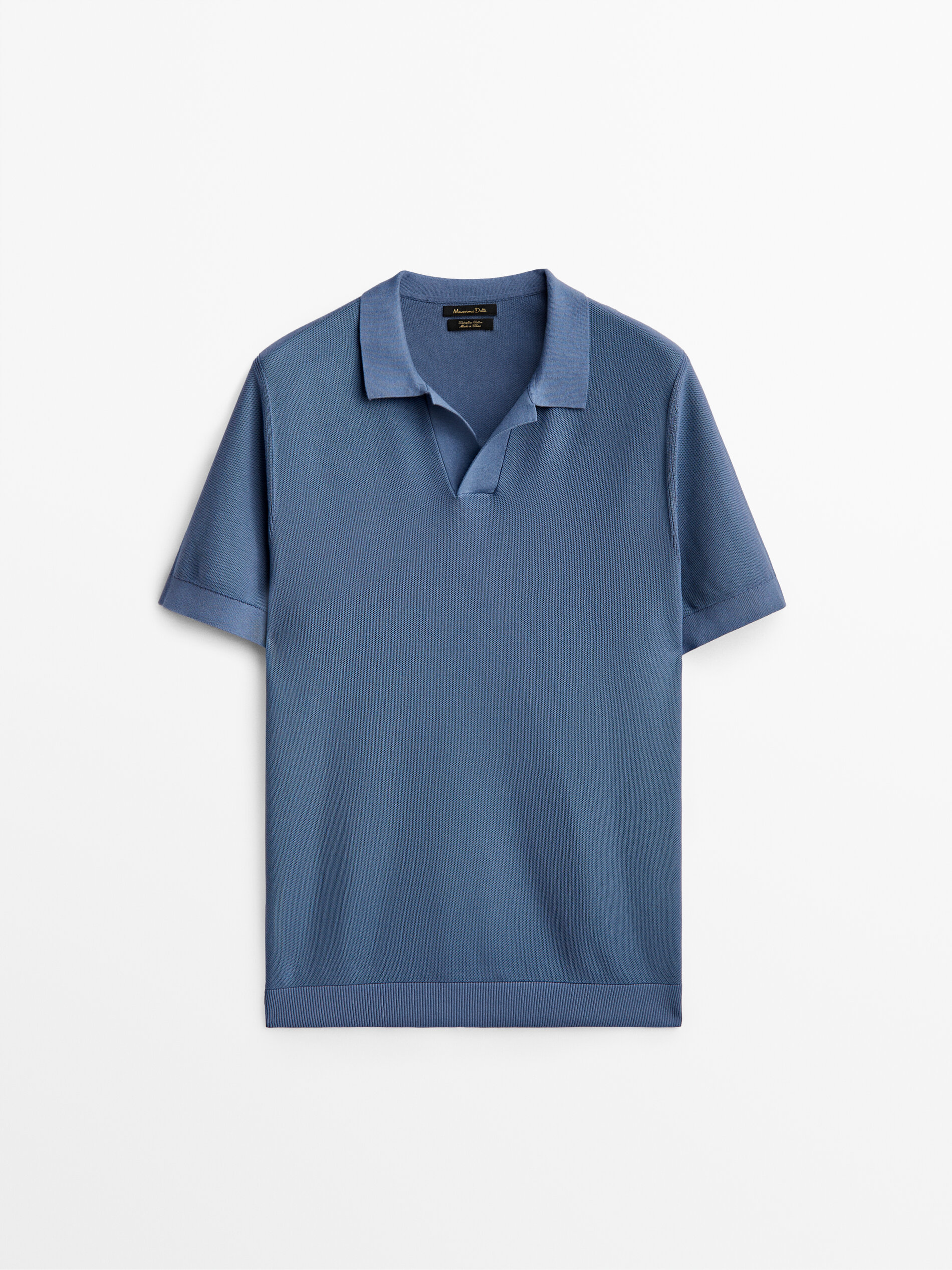 

Футболка мужская Massimo Dutti 00916401408 синяя 2XL, 00916401408
