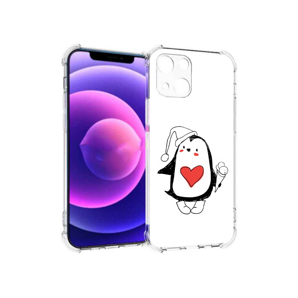 

Чехол MyPads Tocco для Apple iPhone 13 mini Пингвин с мороженым (PT162959.608.135), Прозрачный, Tocco