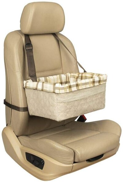 фото Автокресло для животных petsafe happy ride quilted booster seat 36x41x20см бежевый