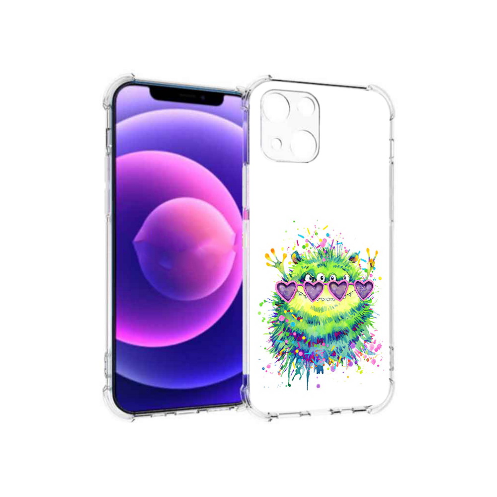 

Чехол MyPads Tocco для Apple iPhone 13 mini Пушистый персонаж (PT162959.608.142), Прозрачный, Tocco
