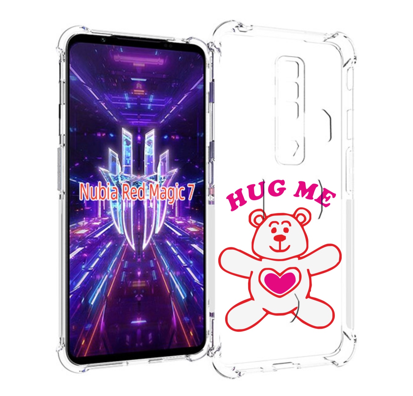 

Чехол MyPads 14 февраля обними меня для ZTE Nubia Red Magic 7, Прозрачный, Tocco