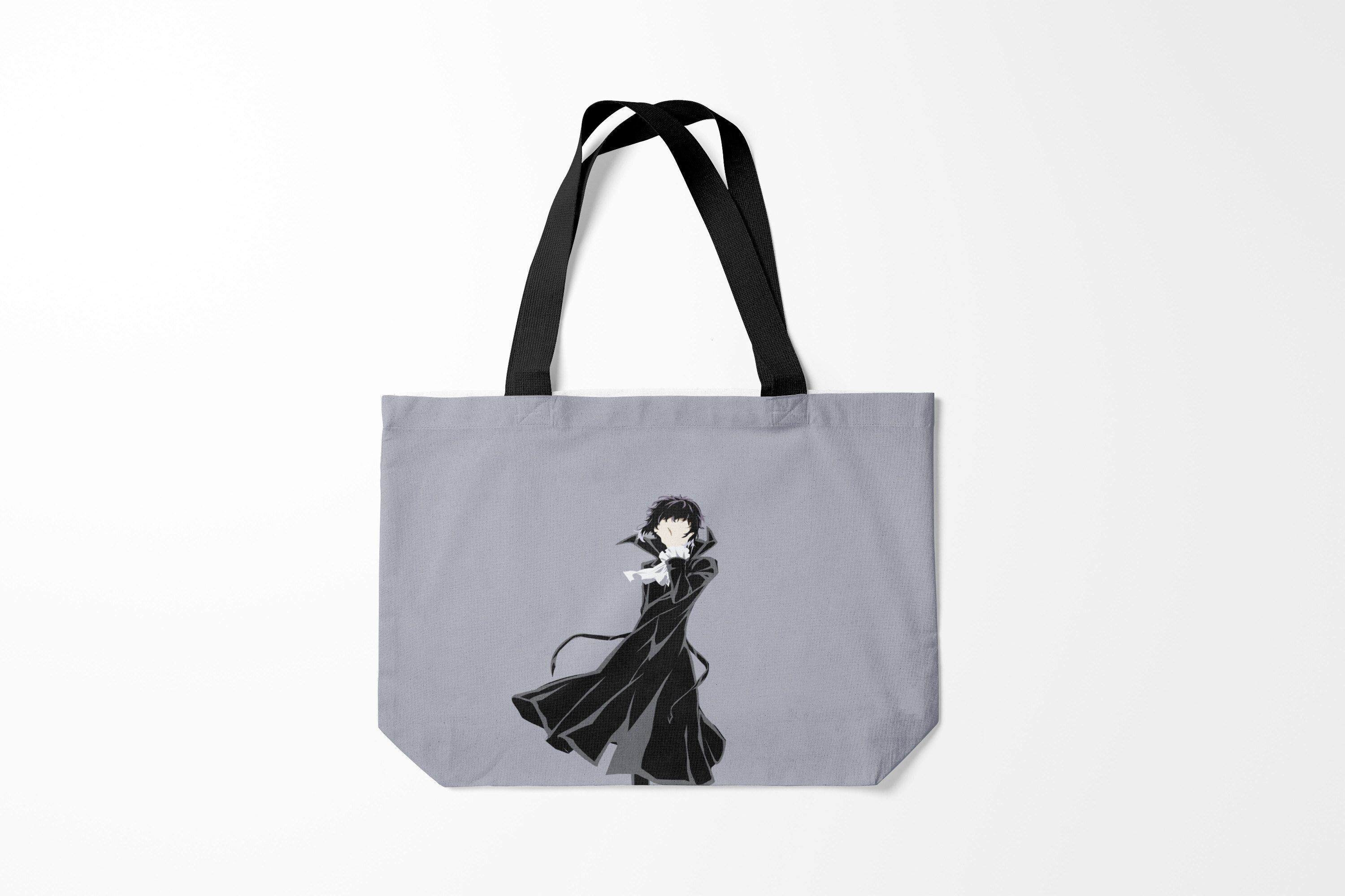 

Сумка шoппер унисекс Burnettie Ryuunosuke Akutagawa, серый, Ryuunosuke Akutagawa