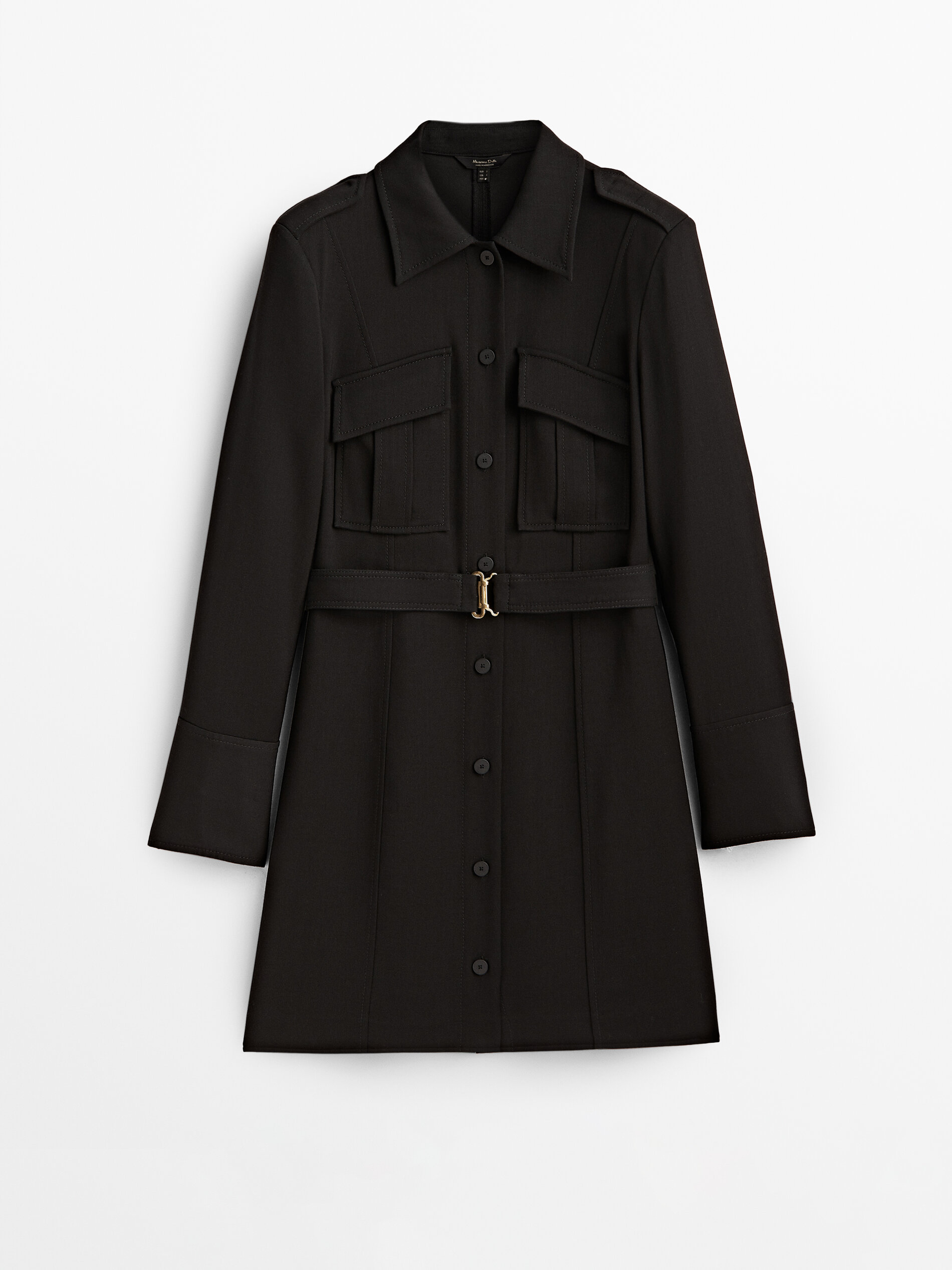 

Платье женское Massimo Dutti 06609726800 черное S, 06609726800