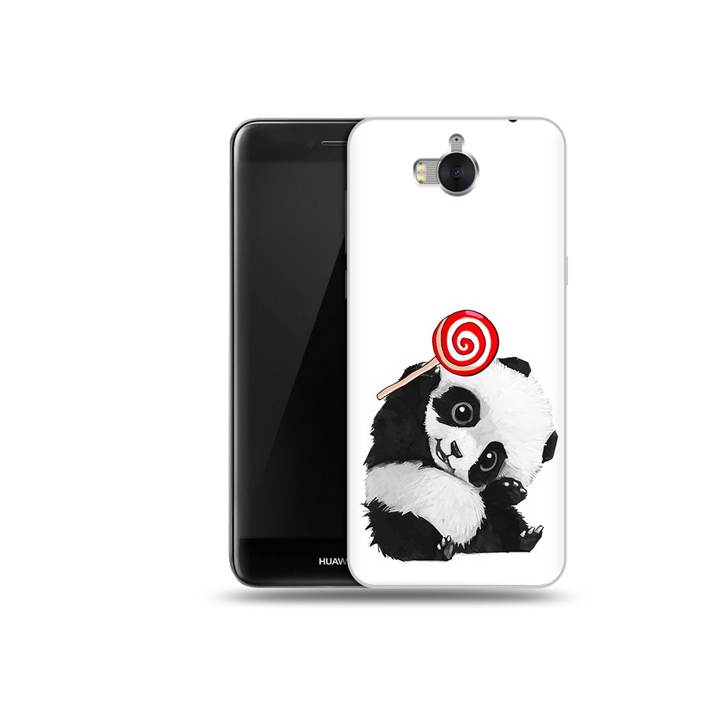 

Чехол MyPads Tocco для Huawei Y5 панда с леденцом (PT91582.58.534), Прозрачный, Tocco