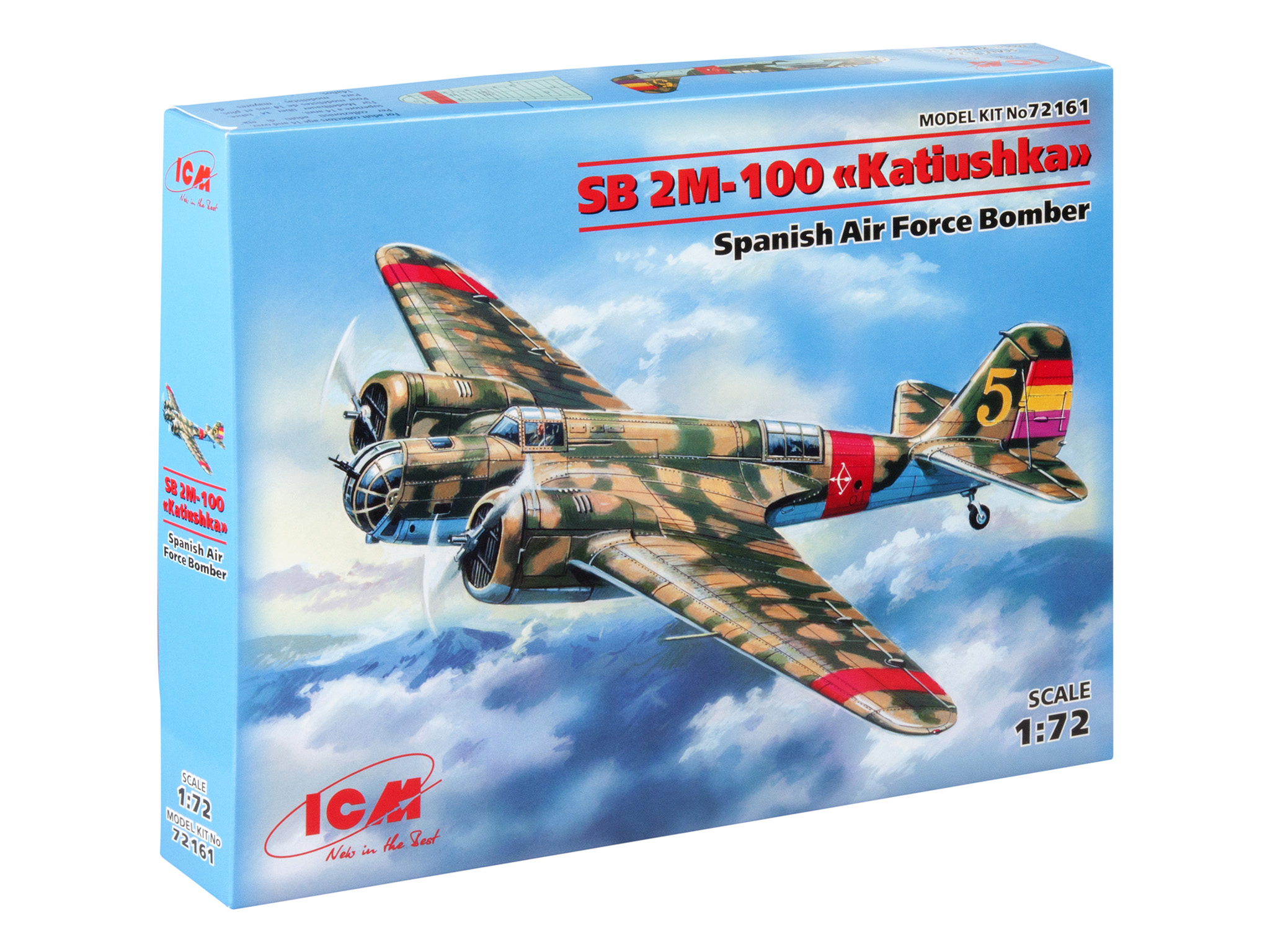 

Сборная модель ICM 1/72 Бомбардировщик ВВС ИспанииСБ 2М-100 «Катюшка» 72161
