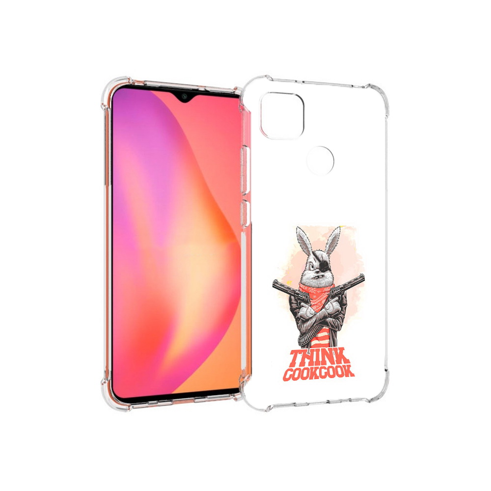 

Чехол MyPads Tocco для Xiaomi Redmi 9C кролик пират (PT152115.265.419), Прозрачный, Tocco