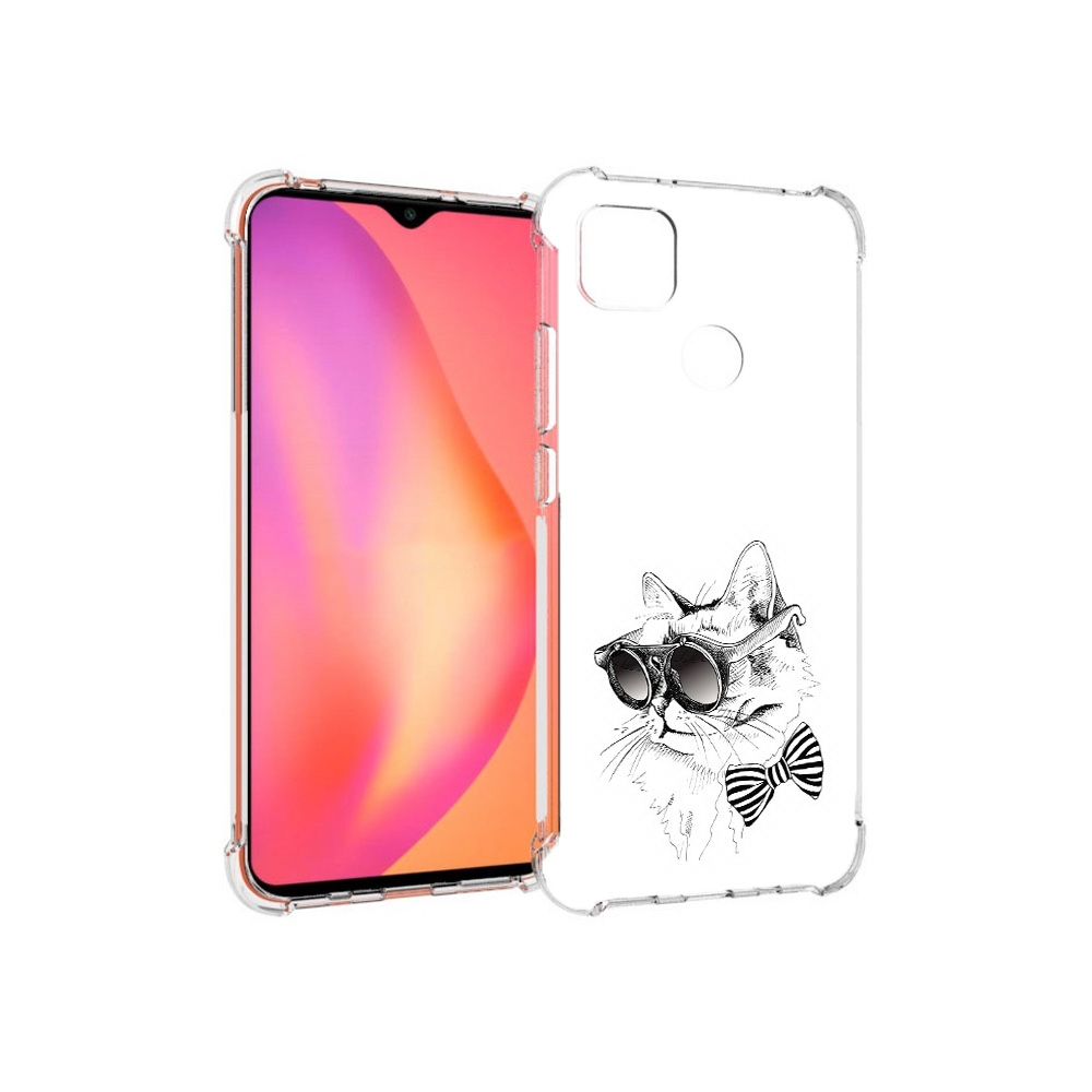 Чехол MyPads Tocco для Xiaomi Redmi 9C крутая кошка в очках (PT152115.265.421)