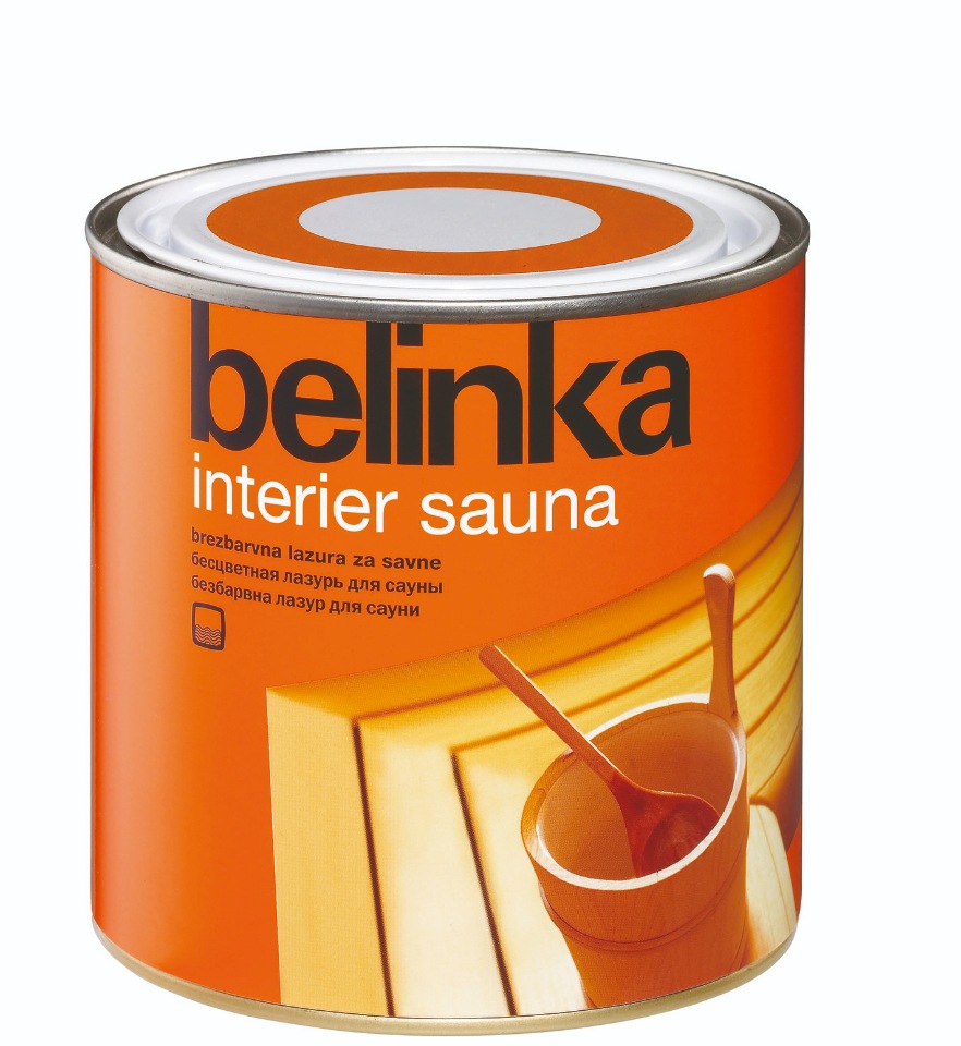 Пропитка для дерева BELINKA INTERIER SAUNA 0,75л. пропитка для дерева belinka interier 2 5 л 69 горячий шоколад