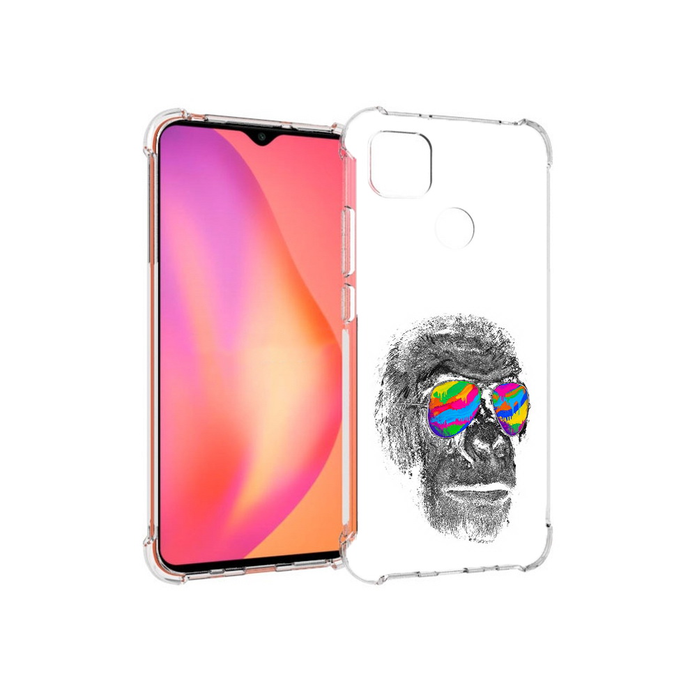 

Чехол MyPads Tocco для Xiaomi Redmi 9C крутая обезьяна в очках (PT152115.265.422), Прозрачный, Tocco