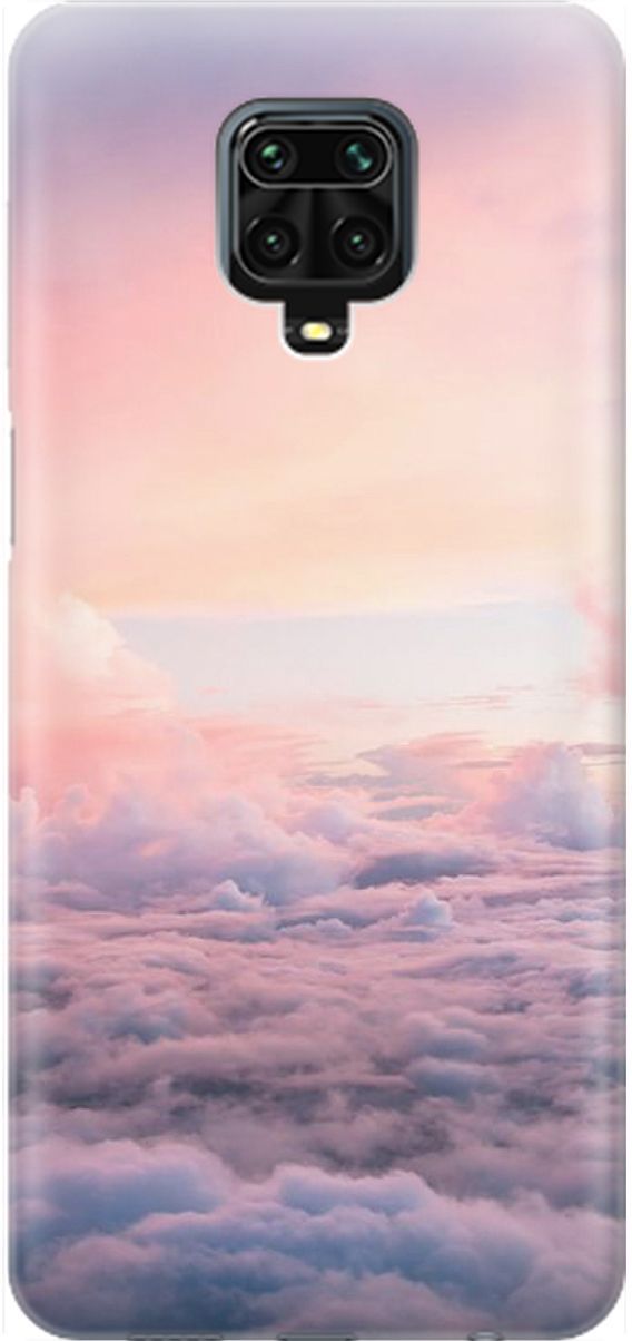 

Чехол на Xiaomi Redmi Note 9s "Высоко над облаками", Фиолетовый;розовый, 1624
