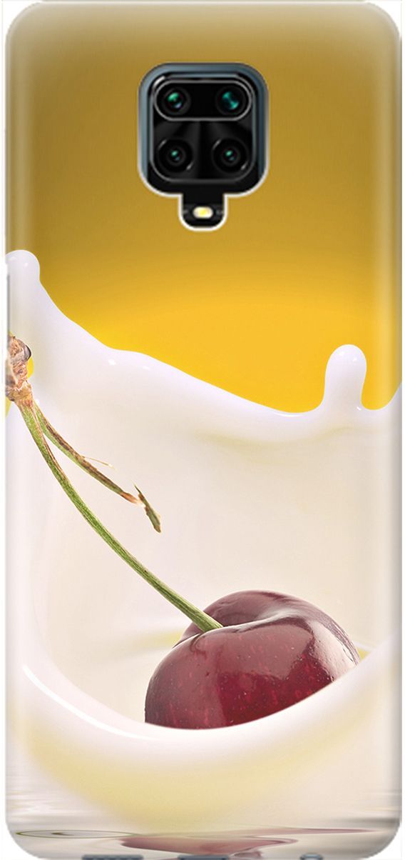 

Чехол на Xiaomi Redmi Note 9s "Ягода в молоке", Белый;желтый, 2060