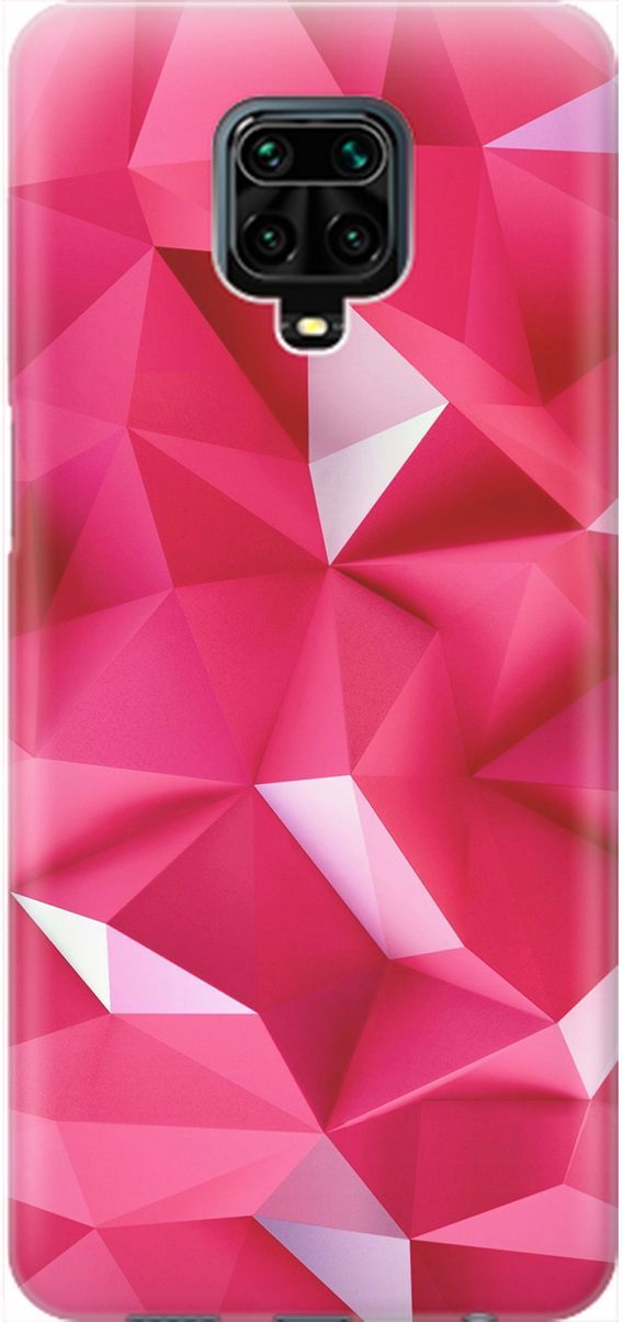 

Чехол на Xiaomi Redmi Note 9s "Малиновые ромбы", Красный;розовый, 2060