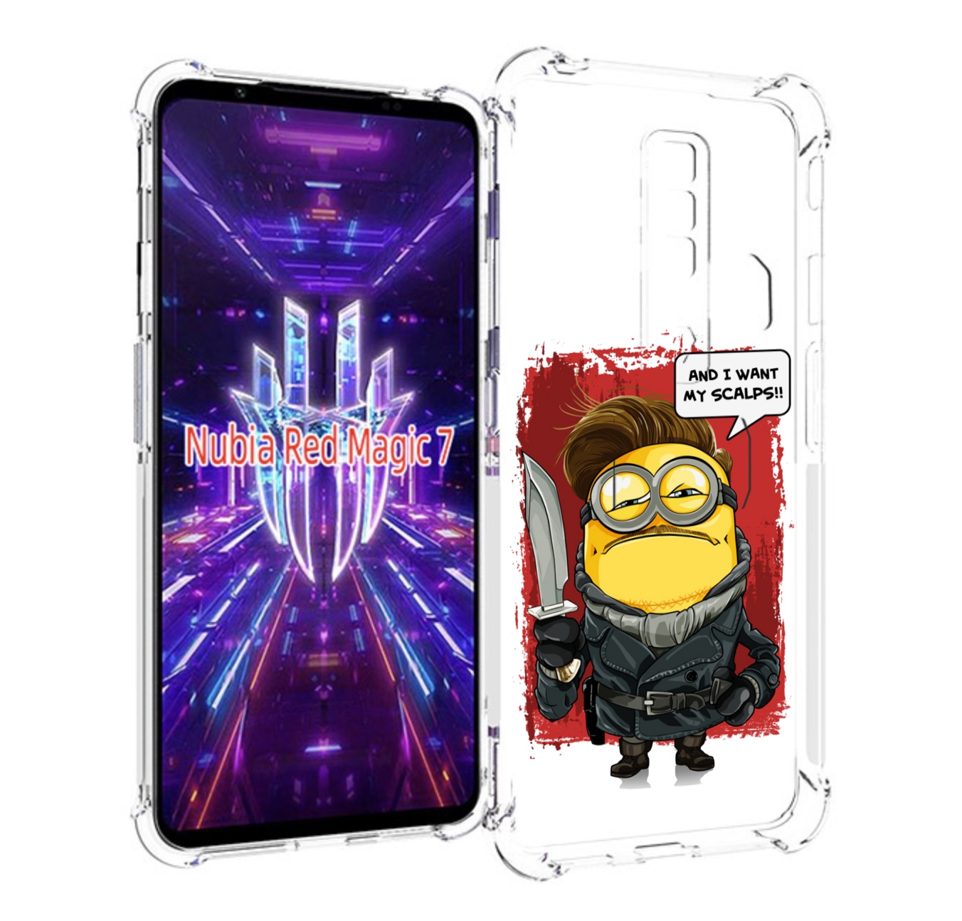 Чехол MyPads миньон убийца для ZTE Nubia Red Magic 7