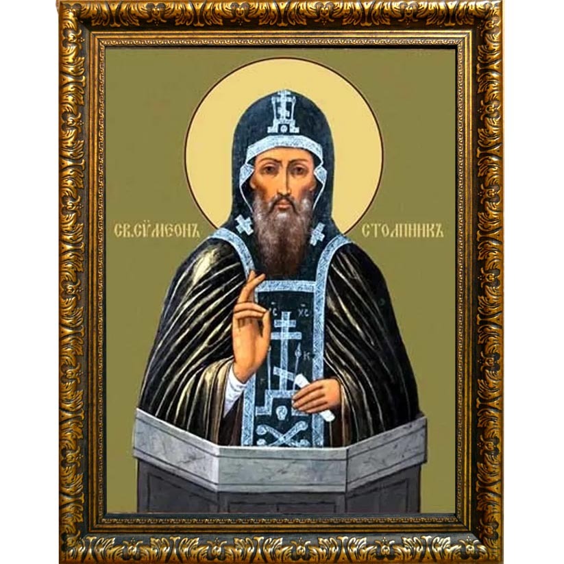 

Симеон Столпник. Икона на холсте.