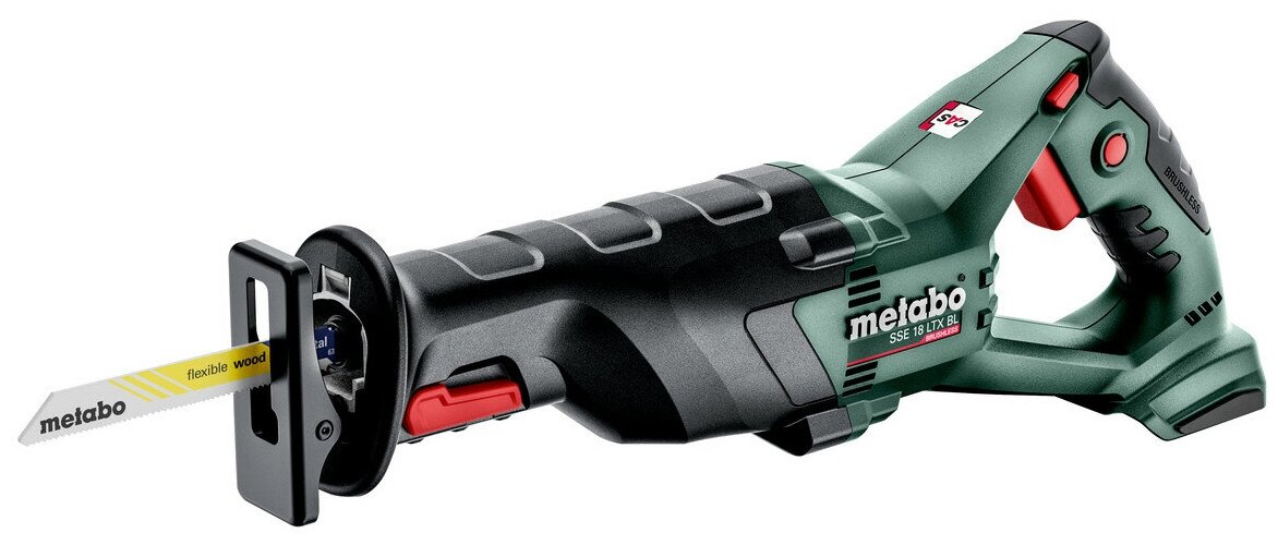 фото Аккумуляторная сабельная пила metabo sse 18 ltx bl