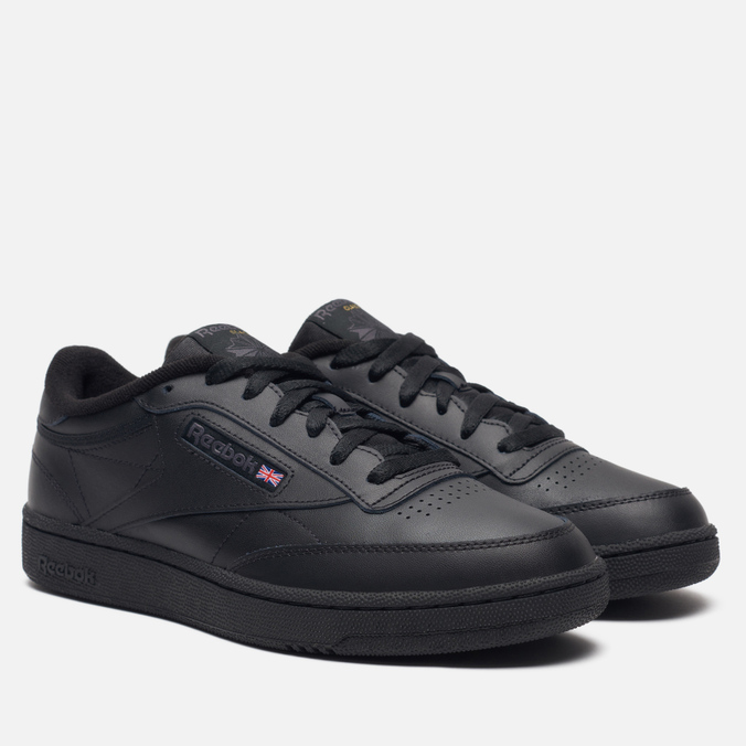 фото Кроссовки мужские reebok club c 85 черные 45 eu