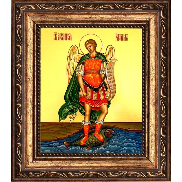 

Архангел Рафаил. Икона на холсте.