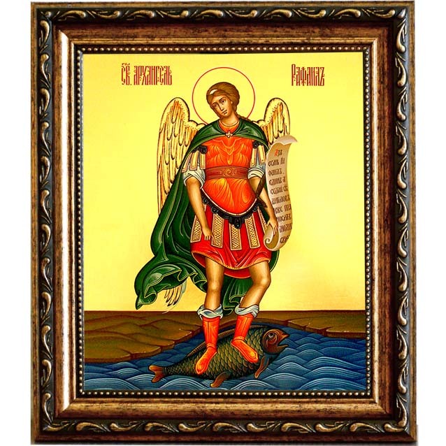 

Архангел Рафаил. Икона на холсте.