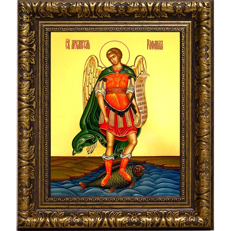 

Архангел Рафаил. Икона на холсте.