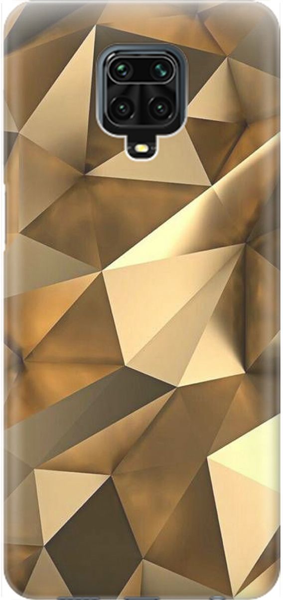 

Чехол на Xiaomi Redmi Note 9s "Бронзовые грани", Коричневый, 1624