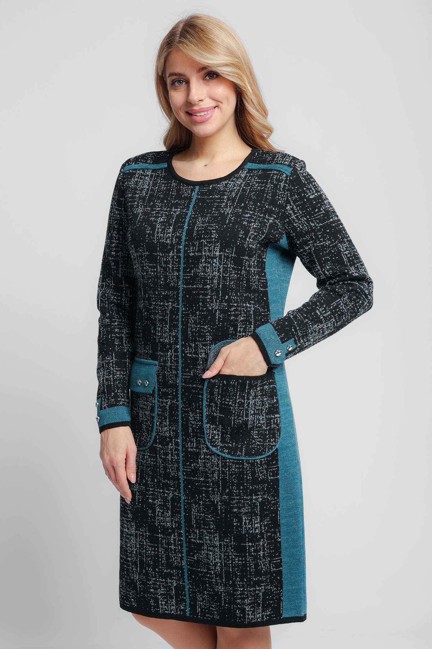 

Платье женское Злата С 1556 черное 50 RU, Черный, С 1556