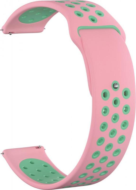 

Ремешок силиконовый Sport Edition 22 для Elari KidPhone 4GR (Розово-зеленый)