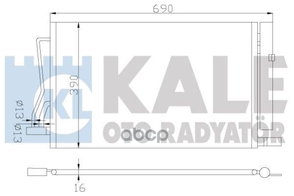 

Радиатор Охлаждения Двигателя KALE 349600