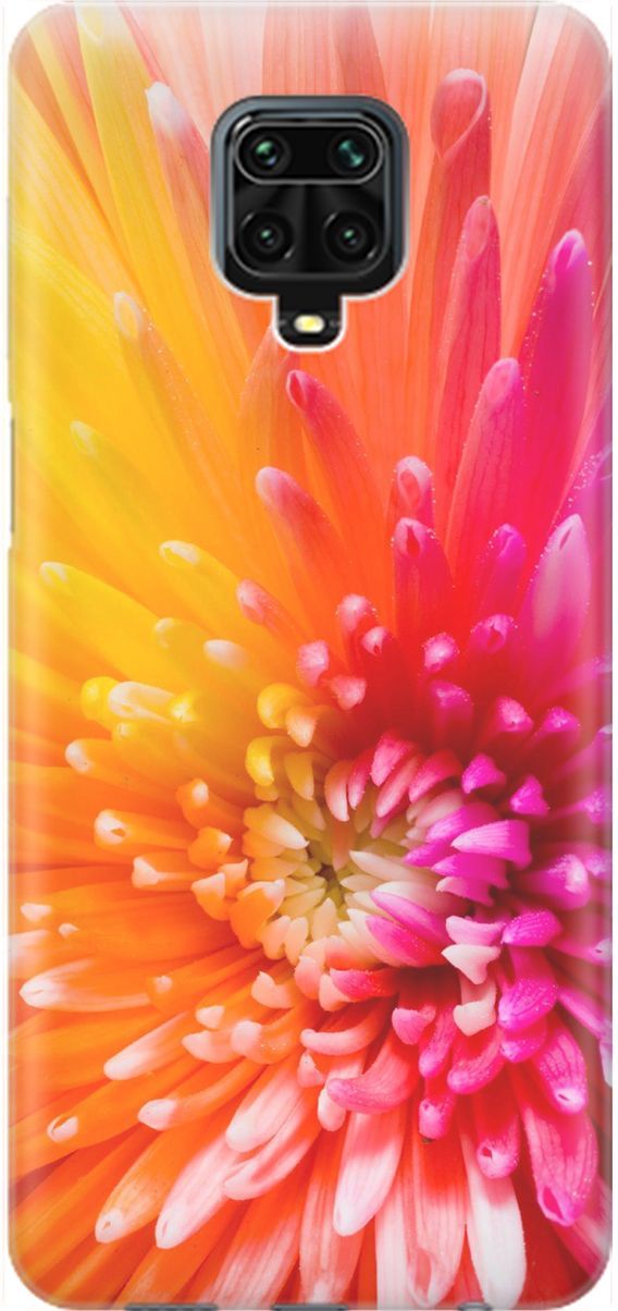 

Чехол на Xiaomi Redmi Note 9s "Розовая хризантема", Оранжевый;розовый, 1624