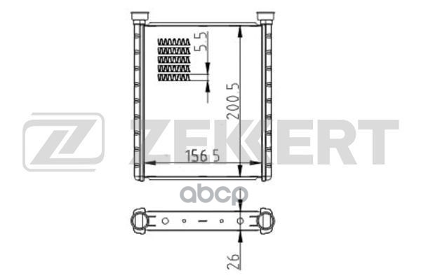 фото Радиатор отоп. hyundai solaris iv 10- kia rio iii 11- zekkert арт. mk-5126