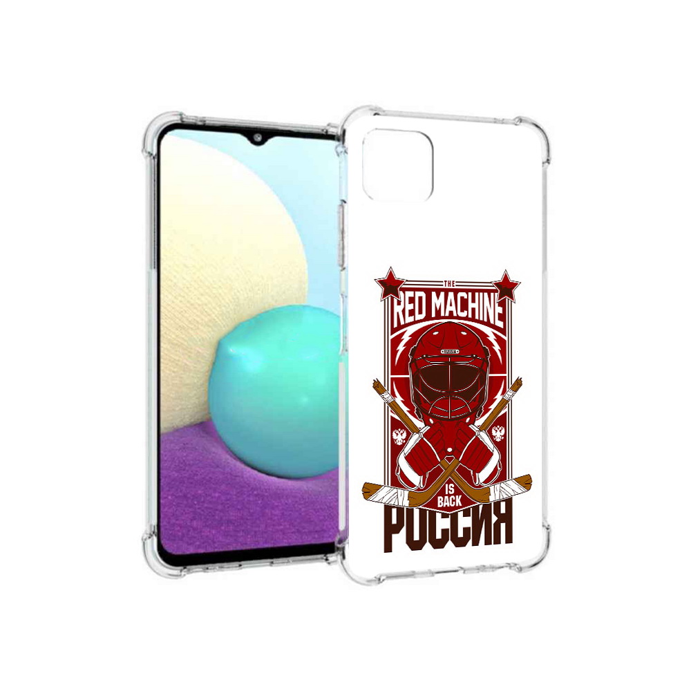

Чехол MyPads Tocco для Samsung Galaxy A22s 5G хоккей россия (PT226906.544.666), Прозрачный, Tocco