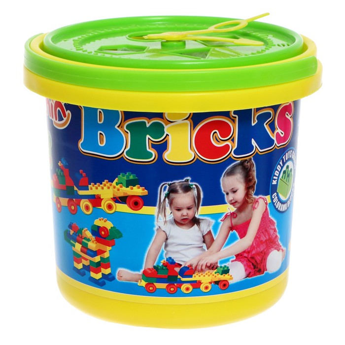 Конструктор Amin В ведре Bricks, 48 дет конструктор toy mix в ведре 155 rrb 80