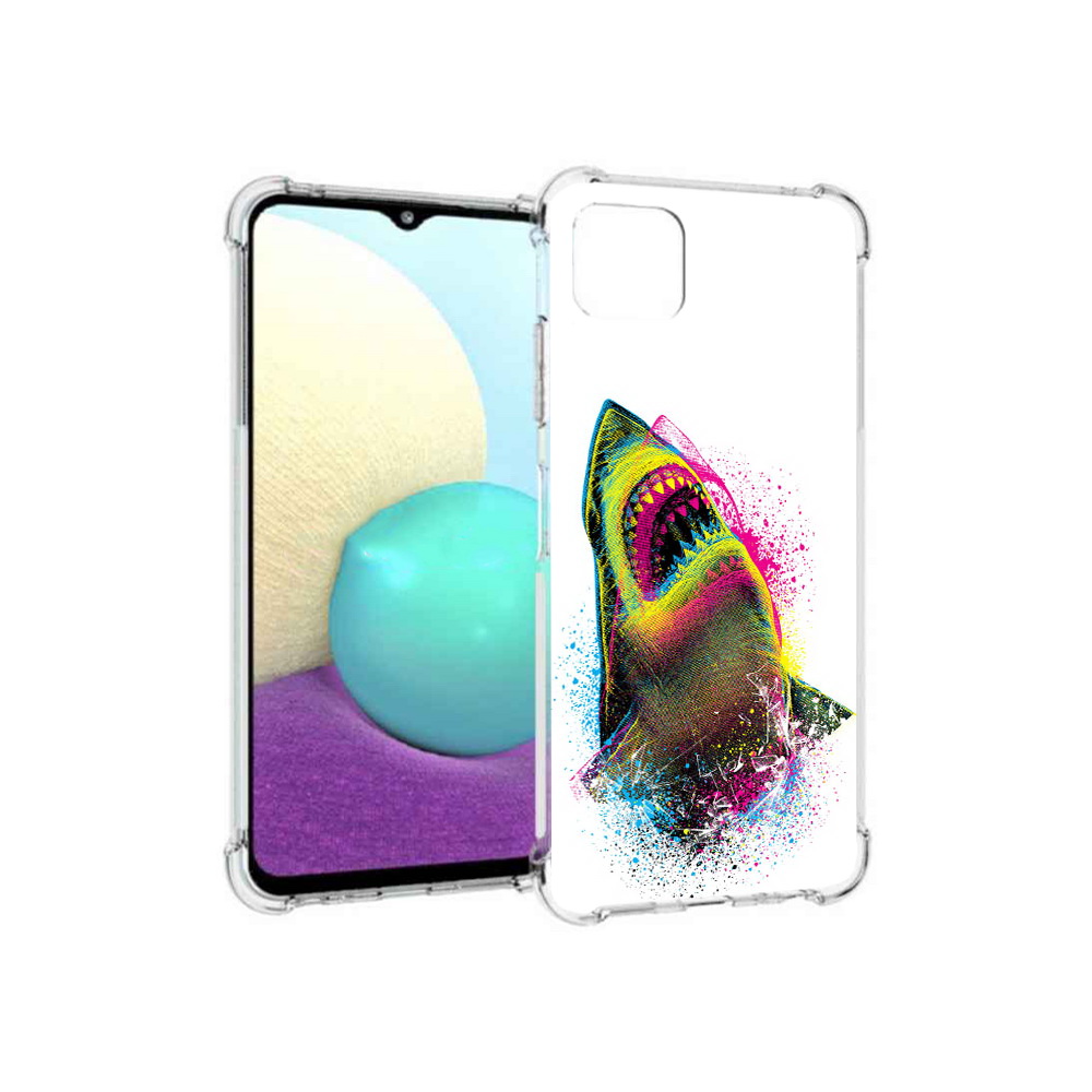 

Чехол MyPads Tocco для Samsung Galaxy A22s 5G челюсти-2 (PT226906.544.674), Прозрачный, Tocco