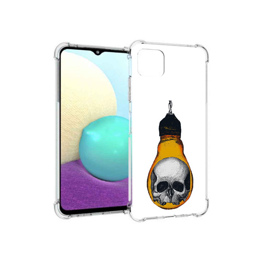 Чехол MyPads Tocco для Samsung Galaxy A22s 5G череп в лампочке (PT226906.544.676)