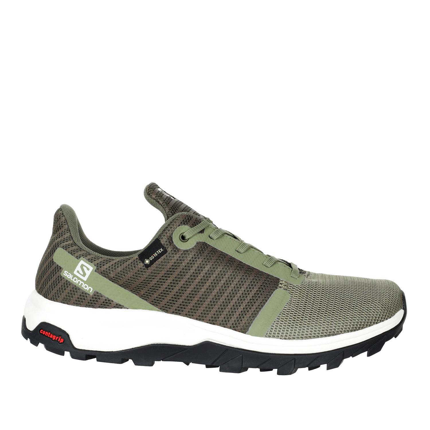 

Кроссовки мужские Salomon Outbound Prism Gtx зеленые 9 UK, Зеленый, Outbound Prism Gtx